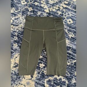 Lululemon Athletica Dark Green Bike Shorts